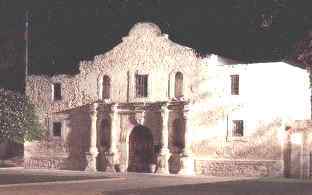 Photo of the Alamo, symbol of the Texans fight for freedom against the Mexicans
