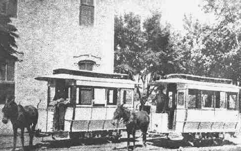 Photo of early day mule train of Wootan Wells
