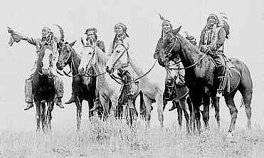 Photo of band of early-day Comanches