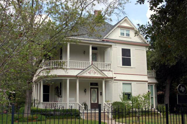 Photo of the Eugene Edge home in historic Bryan Texas