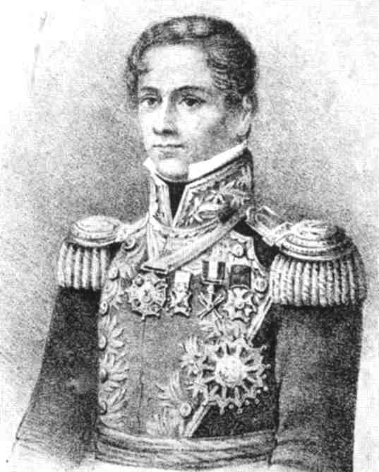 Santa Anna, President of Mexico, General in charge of the Mexican Army