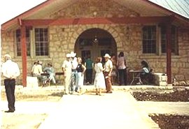 Photo of early day Whitestone School in Cedar Park Texas